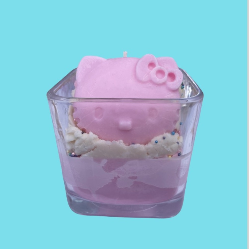Sugar kitty candle